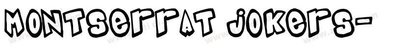 Montserrat jokers字体转换